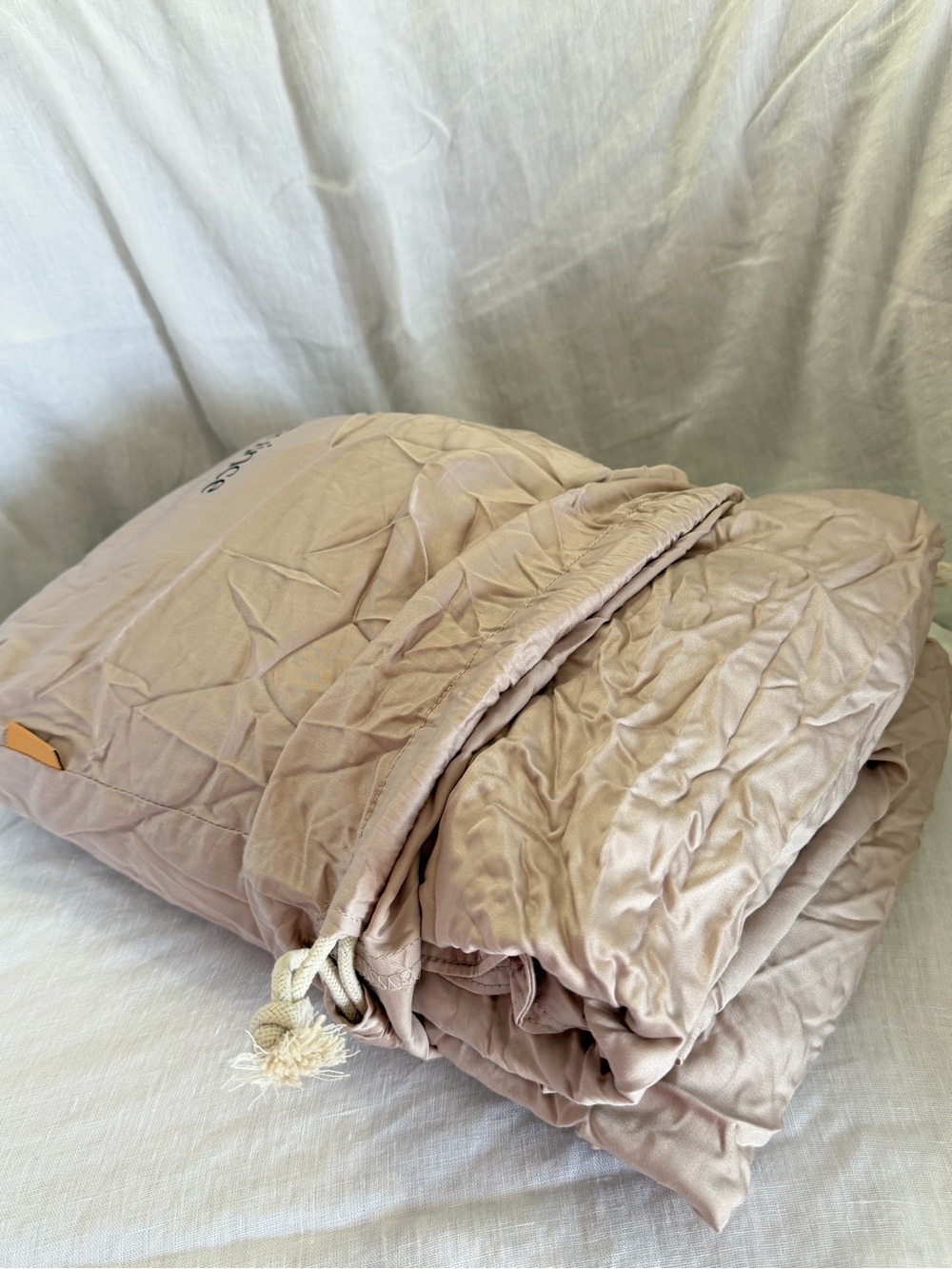 Quince Bamboo Duvet Cover Set Twin Soft Blush - Picture 3 of 9